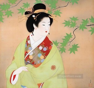  Bijin Oil Painting - Bijinga 2 Uemura Shoen Japanese